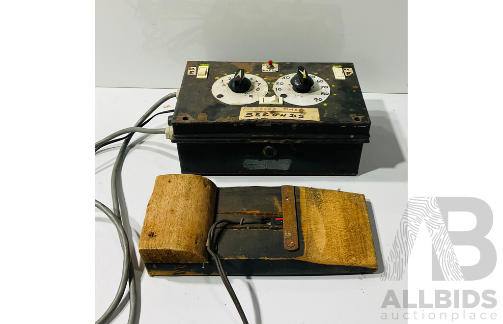 Vintage Photography Timer with Foot Trigger