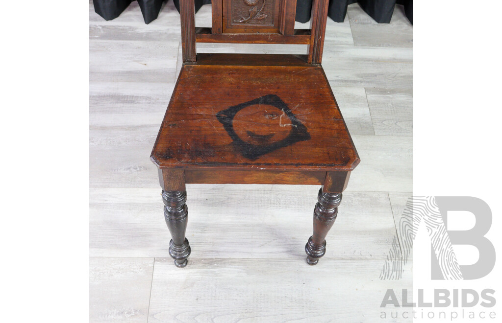 Edwardian Oak Drawing Room Chair