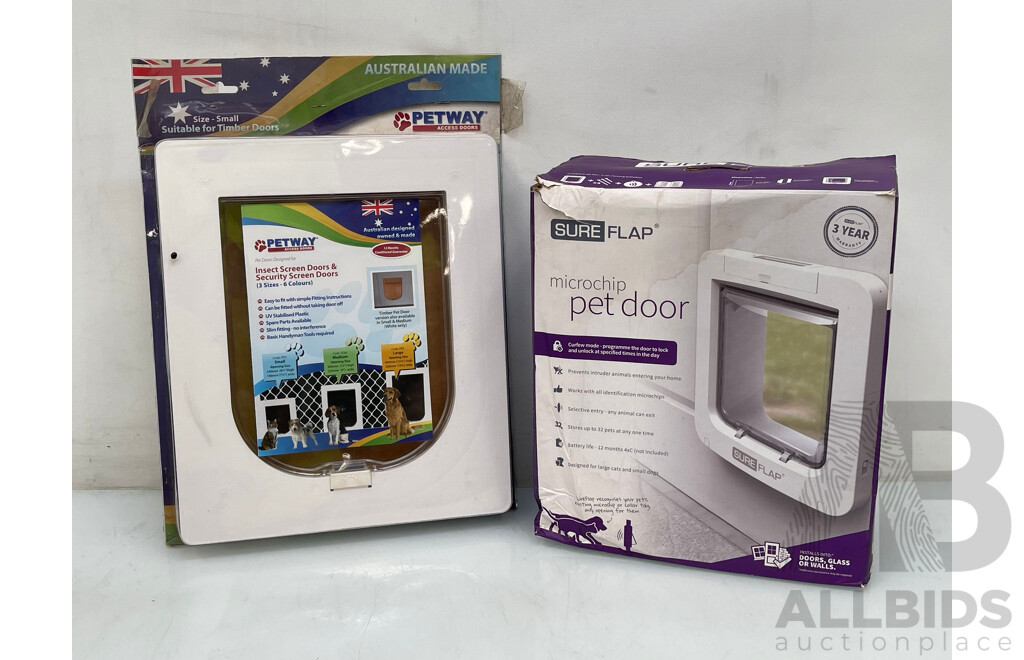 Sure Flap Microchip Pet Door and Petway Pet Door