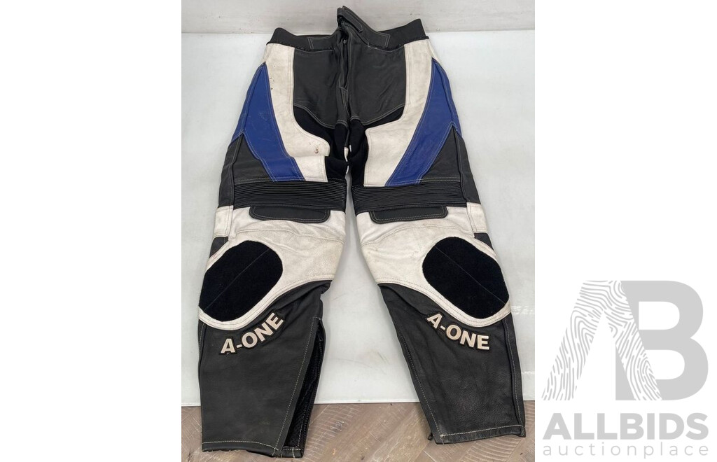 A-One Leather Motorcycle Pants