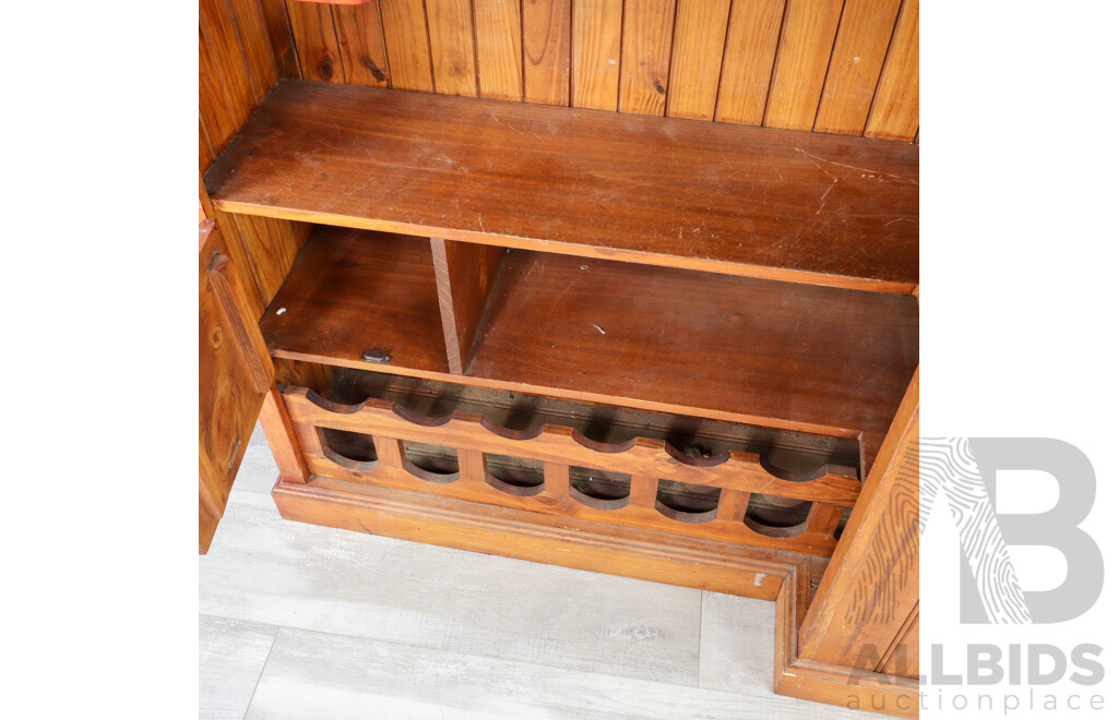 Rustic Pine Bar Unit