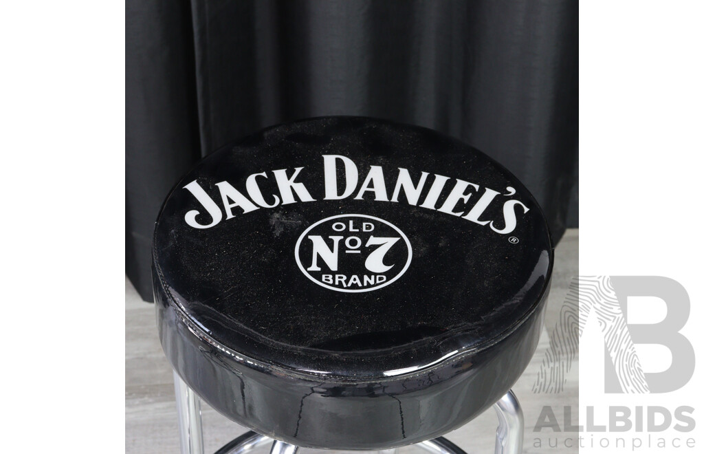 Leather Top Jack Daniels Stool and Another