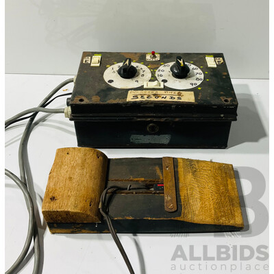 Vintage Photography Timer with Foot Trigger
