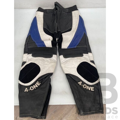 A-One Leather Motorcycle Pants