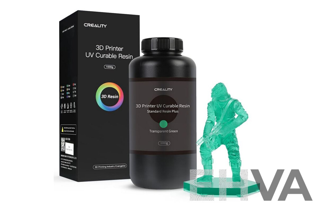 Creality 3D Printer UV Curable Standard Resin (Transparent Green) - Lot of 4
