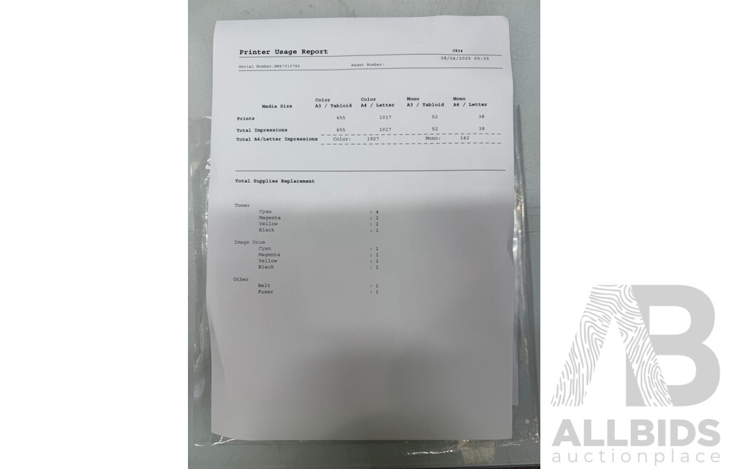 OKI C834NW A3 Colour LED Printer
