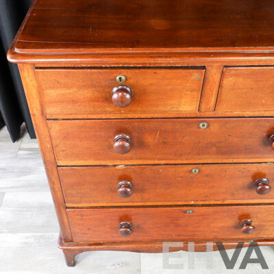 Victorian Cedar Chest of Five Drawers