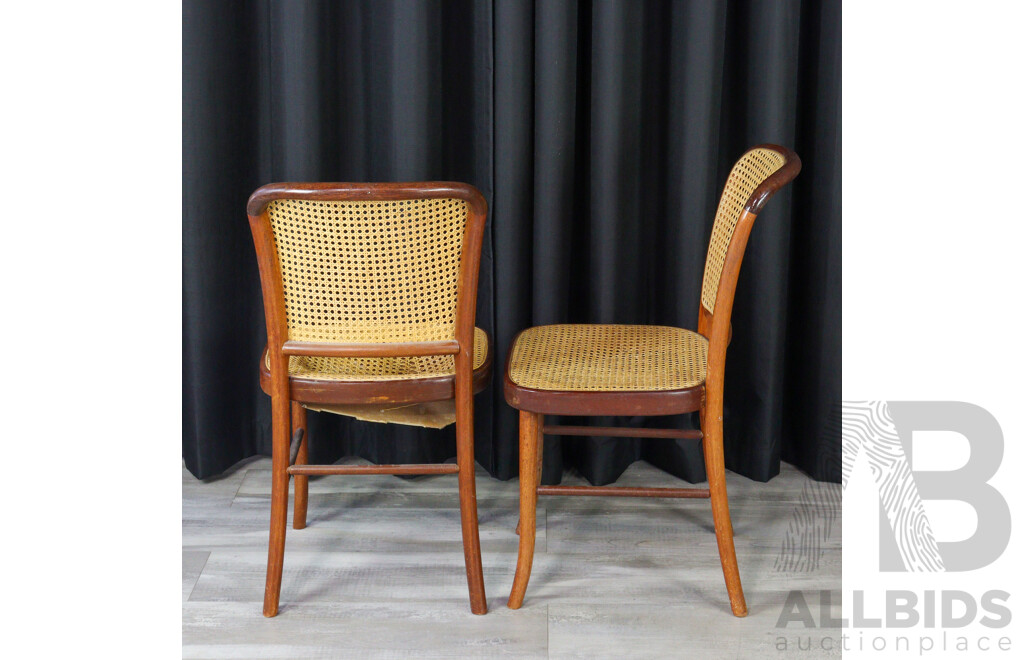 Set of Four Bentwood Dining Chairs