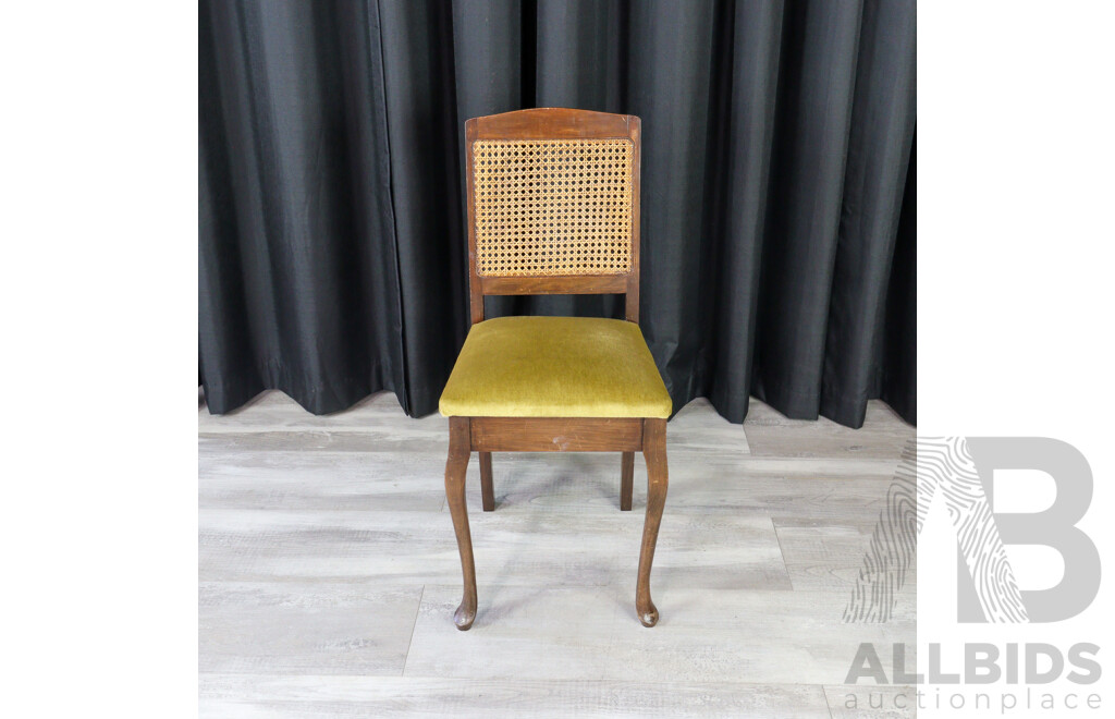 Silky Oak Clerks Desk with Oak Chairs