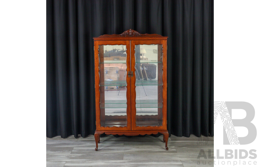 Queen Anne Style Display Case