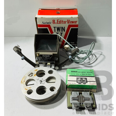 Vintage Saimic Twin V 8mm Editor-viewer and Ohnar Elite Universal Splicer