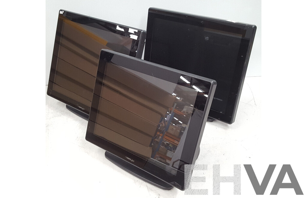 PosiFlex XT-3000 Series POS Terminals - Lot of Three