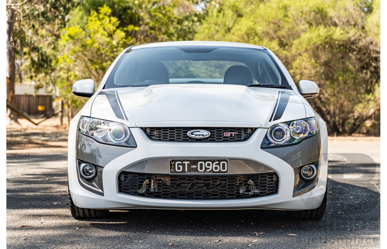 5/2012 Ford Performance Vehicles FPV GT 335 Boss FG MK2 Build No.0960 4d Sedan Winter White Supercharged V8 5.0L