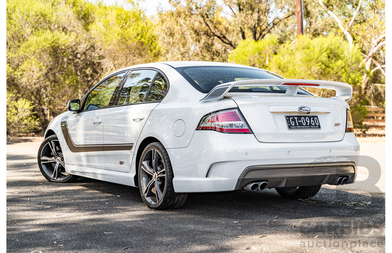 5/2012 Ford Performance Vehicles FPV GT 335 Boss FG MK2 Build No.0960 4d Sedan Winter White Supercharged V8 5.0L