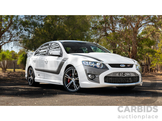 5/2012 Ford Performance Vehicles FPV GT 335 Boss FG MK2 Build No.0960 4d Sedan Winter White Supercharged V8 5.0L