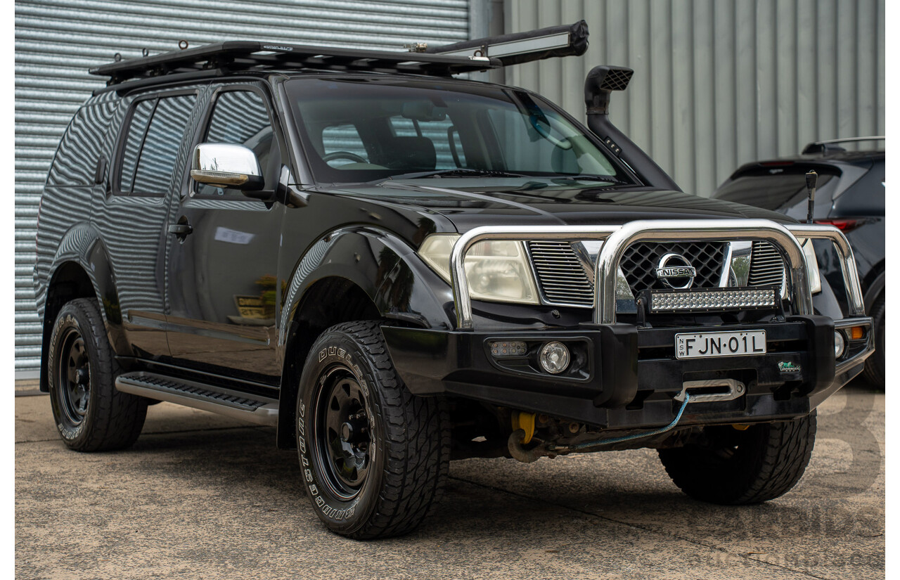 1/2008 Nissan Pathfinder ST-L (4x4) R51 MY07 4d Wagon Midnight Black Metallic Turbo Diesel 2.5L