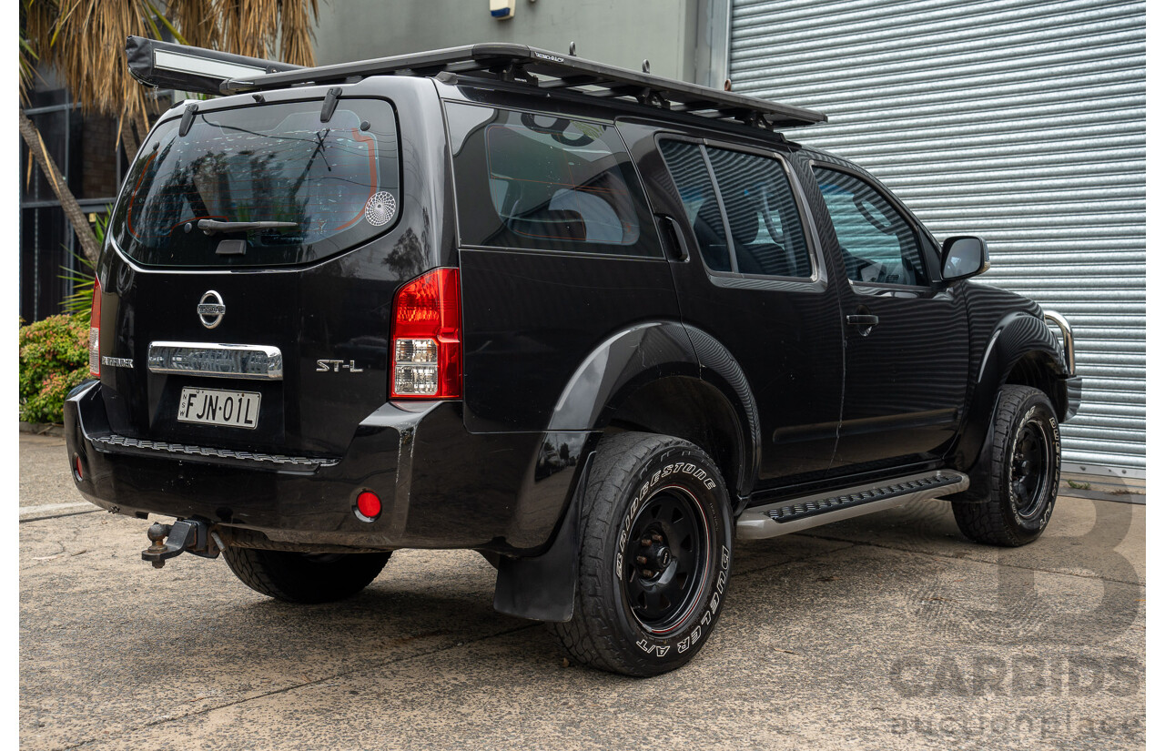 1/2008 Nissan Pathfinder ST-L (4x4) R51 MY07 4d Wagon Midnight Black Metallic Turbo Diesel 2.5L