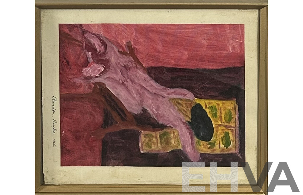 James Scott-Findlay, (20th Century), Marilyn at The Window, (1965), Vintage Oil on Card, 32 x 27 cm (frame)