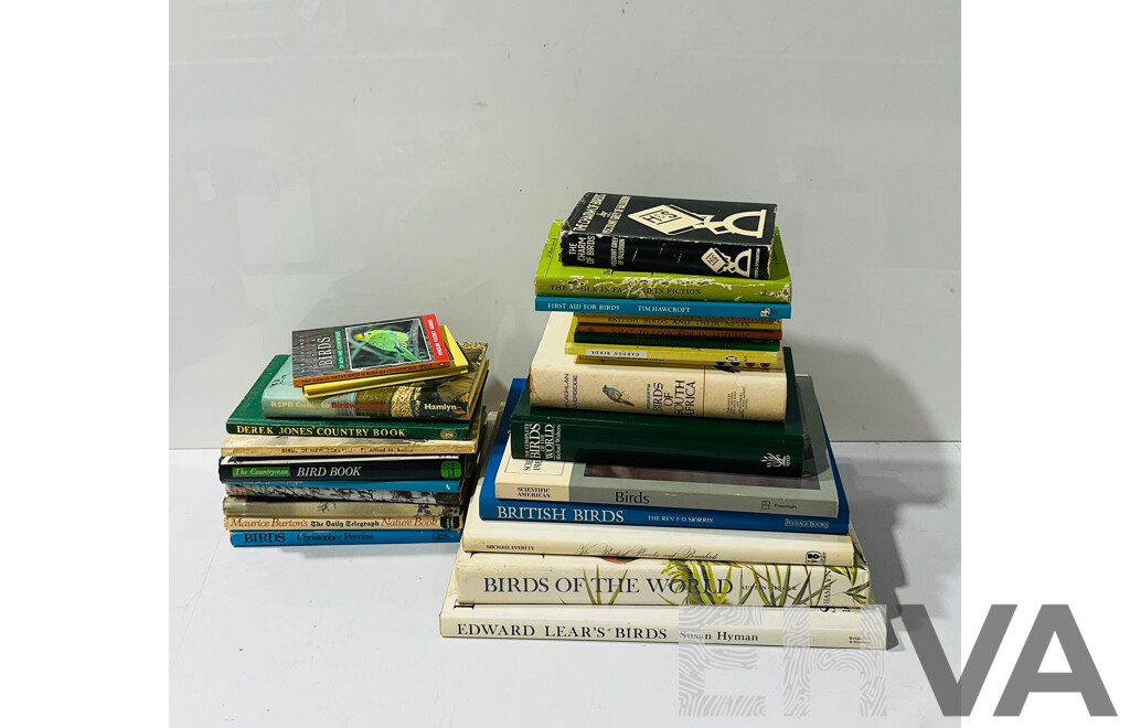 Collection Books Relating to International Birds Including Birds of Paradise and Bowerbirds by M Everett, Edward Lears Birds, Roberts Birds of South Africa and More
