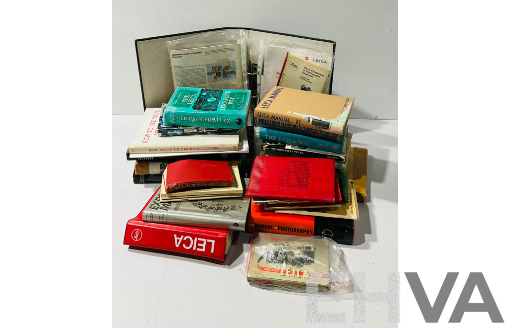 Collection Vintage Books Mostly Realting to Leica Cameras