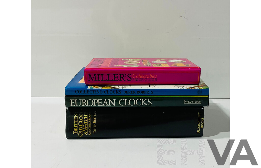 Collection Four Books Mostly Realting to Antique Clocks