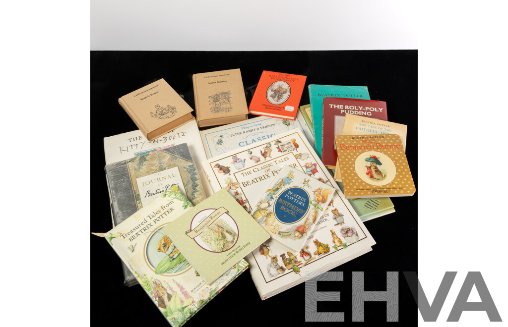 Collection Books by or Relating to Beatrix Potter Including Play a Song Classic Nursery Songs and More