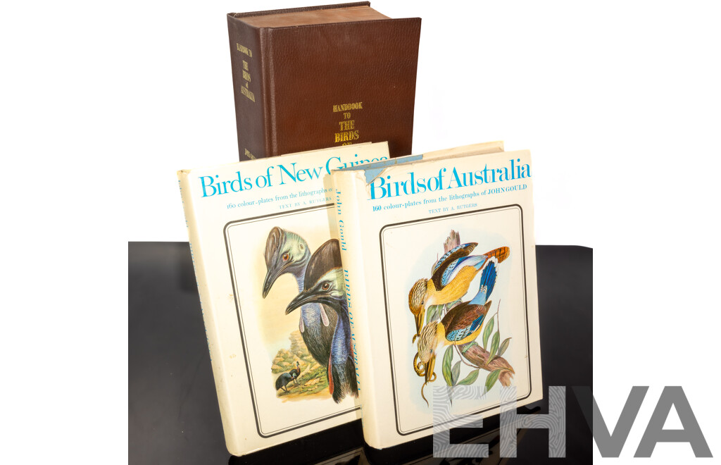 Handbook to the Birds of Australia, J Gould, Lansdowne Press, 1972 Hardcover Along with J Gould's Birds of Australia & Birds of New Guinea, Both Hardcovers with Dust Jackets