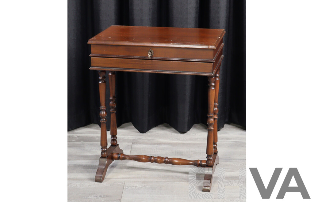 Timber Lift Top Side Table with Single Drawer