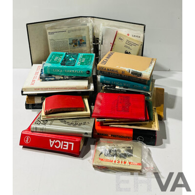 Collection Vintage Books Mostly Realting to Leica Cameras