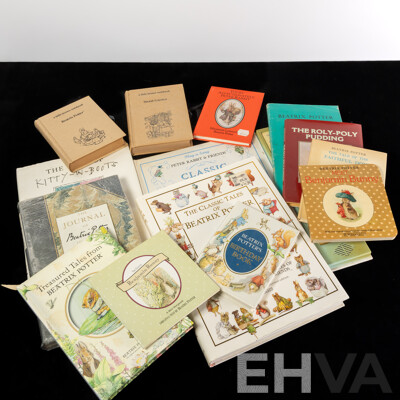 Collection Books by or Relating to Beatrix Potter Including Play a Song Classic Nursery Songs and More