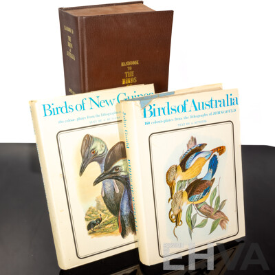 Handbook to the Birds of Australia, J Gould, Lansdowne Press, 1972 Hardcover Along with J Gould's Birds of Australia & Birds of New Guinea, Both Hardcovers with Dust Jackets