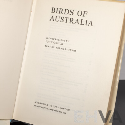 Handbook to the Birds of Australia, J Gould, Lansdowne Press, 1972 Hardcover Along with J Gould's Birds of Australia & Birds of New Guinea, Both Hardcovers with Dust Jackets