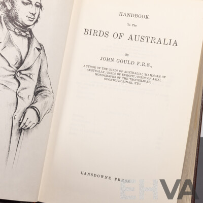 Handbook to the Birds of Australia, J Gould, Lansdowne Press, 1972 Hardcover Along with J Gould's Birds of Australia & Birds of New Guinea, Both Hardcovers with Dust Jackets