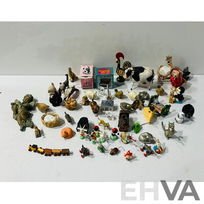 Collection Animal Themed Ornaments in Various Mediums