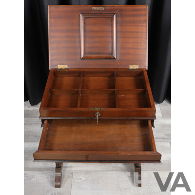 Timber Lift Top Side Table with Single Drawer