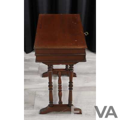 Timber Lift Top Side Table with Single Drawer