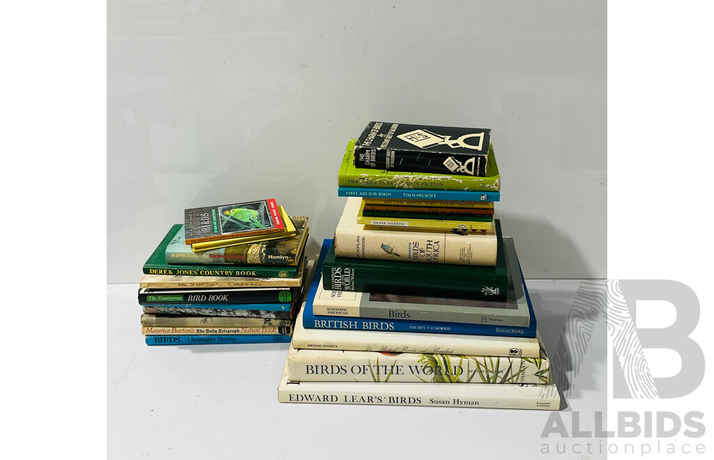 Collection Books Relating to International Birds Including Birds of Paradise and Bowerbirds by M Everett, Edward Lears Birds, Roberts Birds of South Africa and More