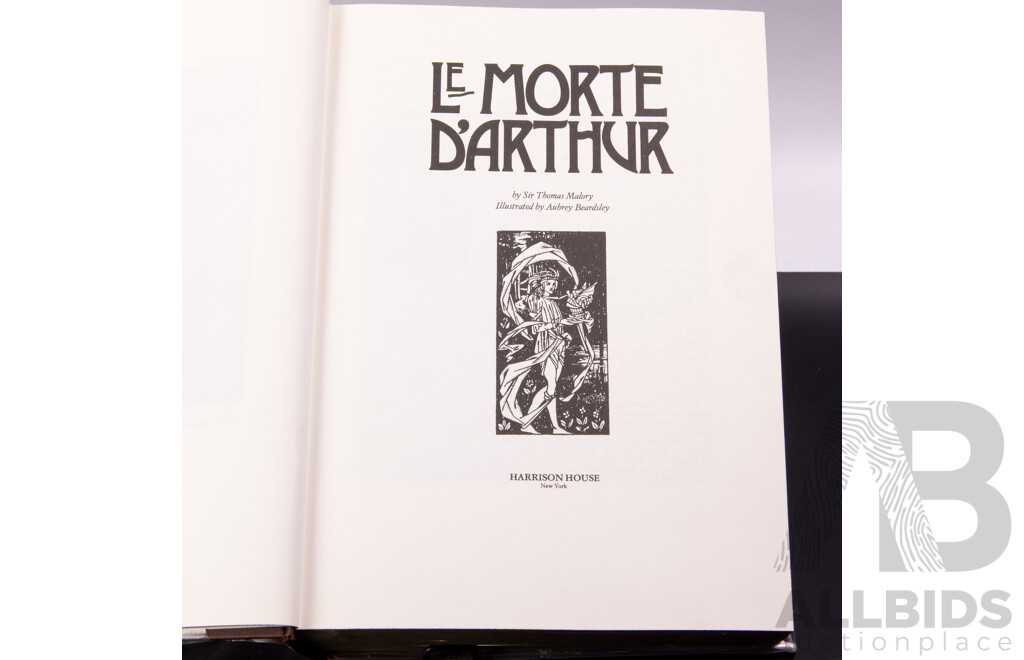 Le Morte D Arthur, Sir T Malory, Illustrated by Aubrey Beardsley, Harrison House, NY, 1985, Along with The Romance of King Arthur & A Midsummer Night's Dream, Both Illustrated by a Rackham