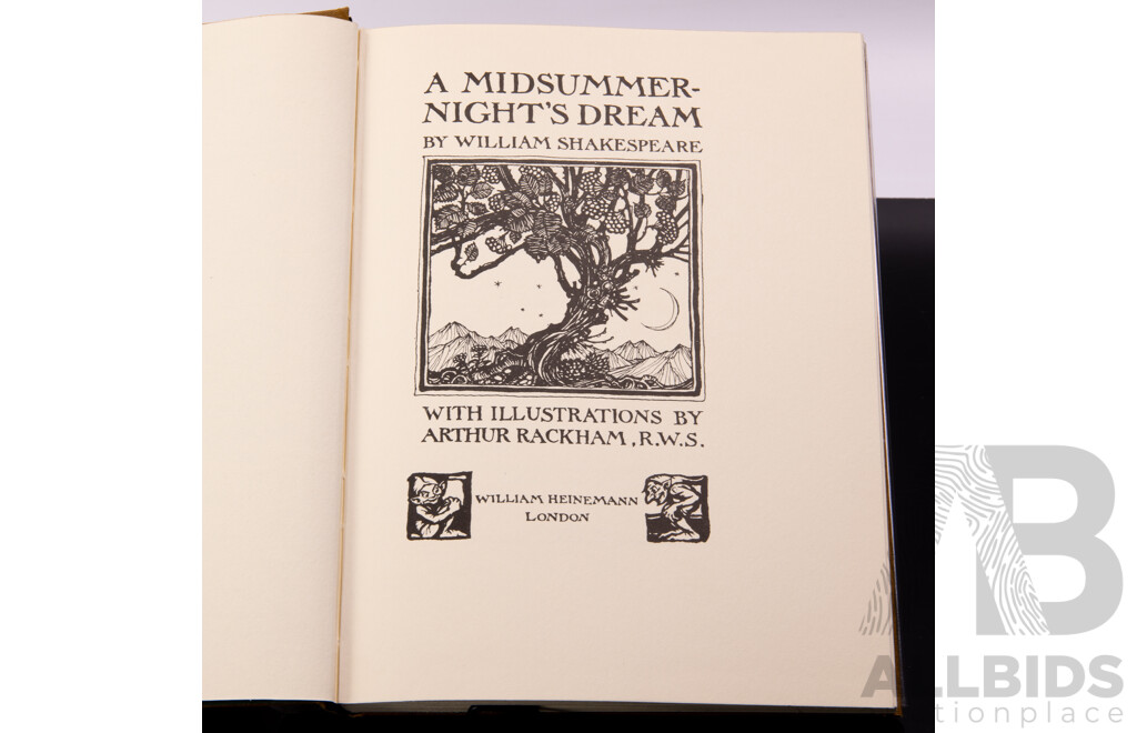 Le Morte D Arthur, Sir T Malory, Illustrated by Aubrey Beardsley, Harrison House, NY, 1985, Along with The Romance of King Arthur & A Midsummer Night's Dream, Both Illustrated by a Rackham
