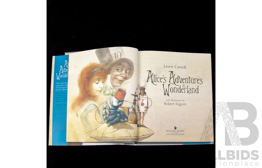 Collection Books All Illustrated by Robert Ingpen Comprising Alice in Wonderland, The Wind in the Willows & Clancy of the Overflow, All Hardcovers with Dust Jackets