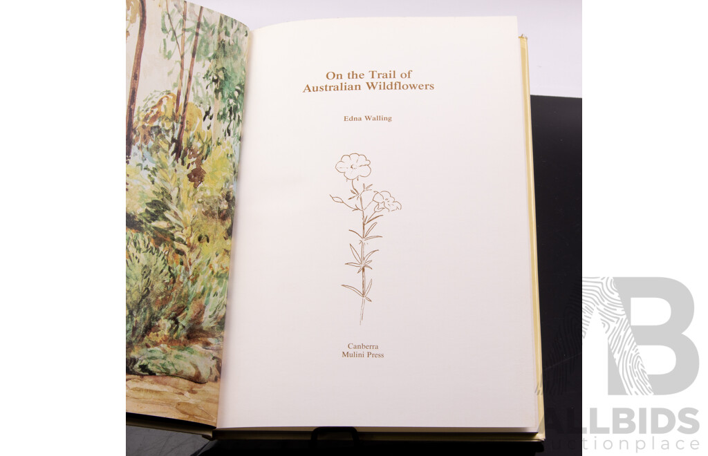 Collection  Four Books Relating to Edna Walling Along with a Collection of Australian Wildflower Ilustrations by Patricia Weare, All Hardcovers