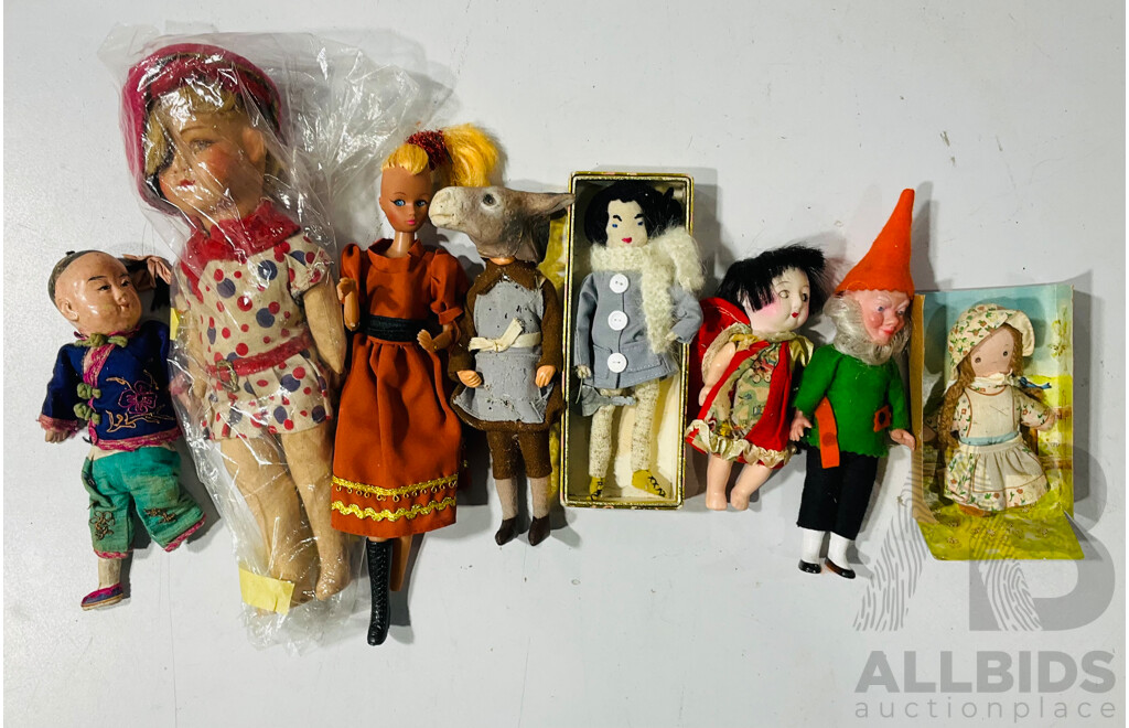 Collection of Vintage Dolls From Several Nationalities and Styles