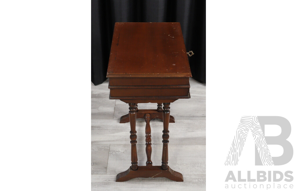 Timber Lift Top Side Table with Single Drawer