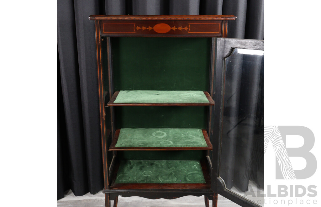 Edwardian Mahogany Elevated Display Cabinet