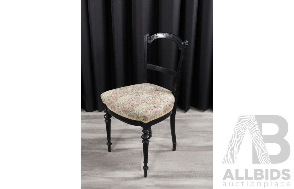 Oak Footstool with Two Chairs
