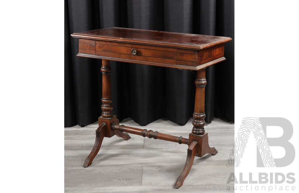 Timber Single Drawer Side Table