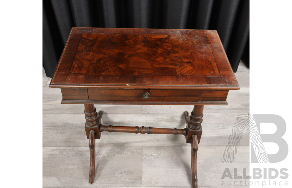 Timber Single Drawer Side Table