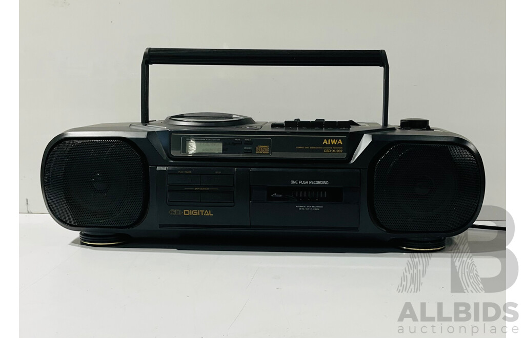 AIWA Compact Disc Stereo Radio Cassette Recorder CSD-XL202