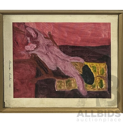 James Scott-Findlay, (20th Century), Marilyn at The Window, (1965), Vintage Oil on Card, 32 x 27 cm (frame)