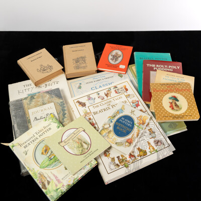 Collection Books by or Relating to Beatrix Potter Including Play a Song Classic Nursery Songs and More